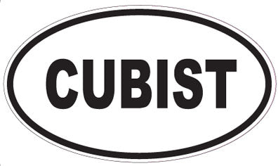 CUBIST - Oval Sticker