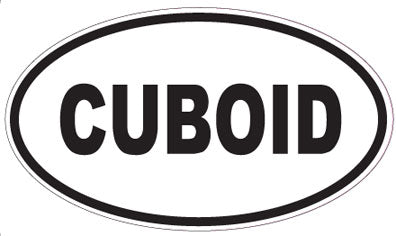 CUBOID - Oval Sticker