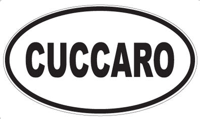 CUCCARO - Oval Sticker
