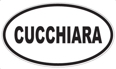 CUCCHIARA - Oval Sticker