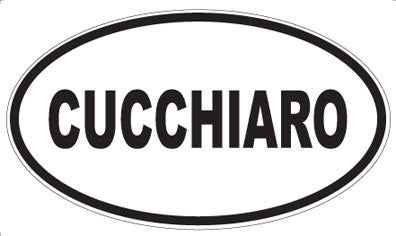 CUCCHIARO - Oval Sticker