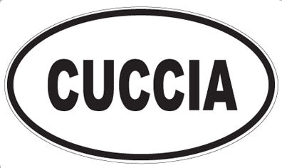 CUCCIA - Oval Sticker