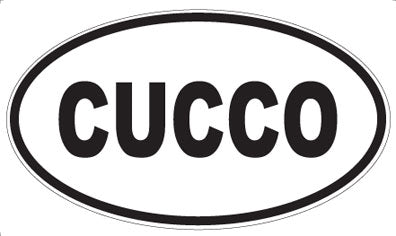 CUCCO - Oval Sticker