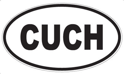 CUCH - Oval Sticker