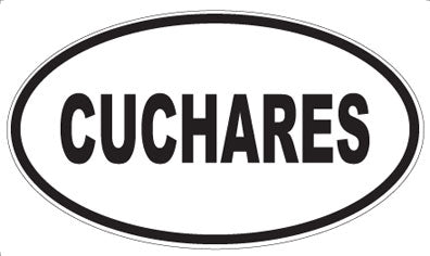 CUCHARES - Oval Sticker