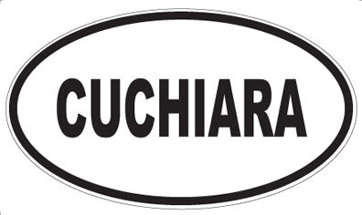CUCHIARA - Oval Sticker