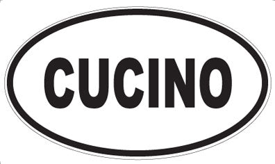 CUCINO - Oval Sticker
