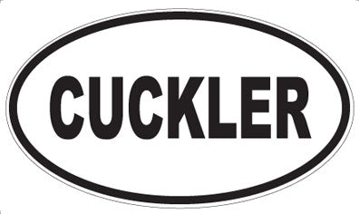 CUCKLER - Oval Sticker