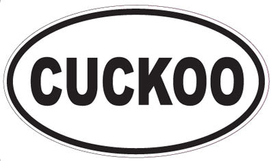 CUCKOO - Oval Sticker