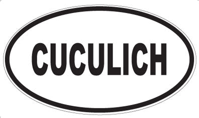 CUCULICH - Oval Sticker