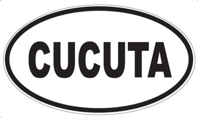 CUCUTA - Oval Sticker