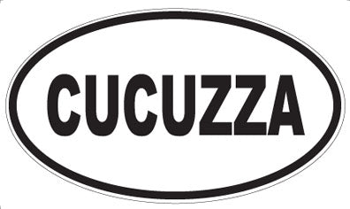 CUCUZZA - Oval Sticker