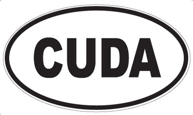 CUDA - Oval Sticker