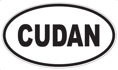 CUDAN - Oval Sticker