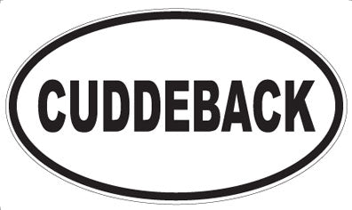 CUDDEBACK - Oval Sticker
