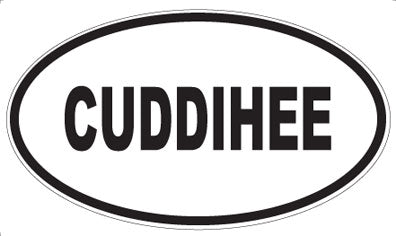 CUDDIHEE - Oval Sticker