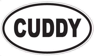 CUDDY - Oval Magnet