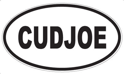 CUDJOE - Oval Sticker