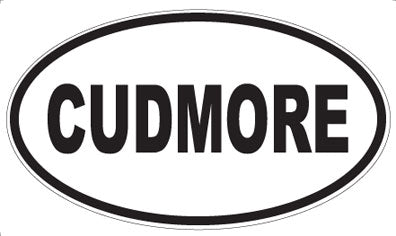 CUDMORE - Oval Sticker