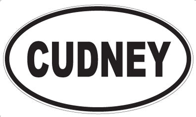 CUDNEY - Oval Sticker