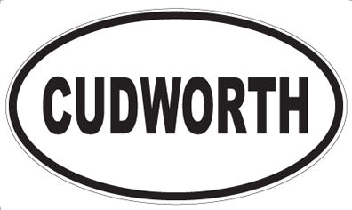 CUDWORTH - Oval Sticker