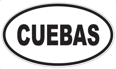 CUEBAS - Oval Sticker