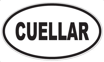 CUELLAR - Oval Sticker