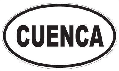 CUENCA - Oval Sticker