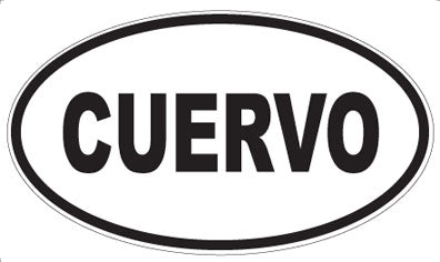 CUERVO - Oval Sticker