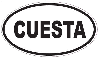 CUESTA - Oval Sticker