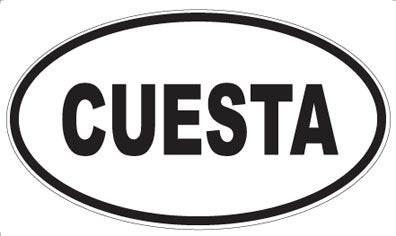 CUESTA - Oval Magnet