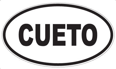 CUETO - Oval Sticker