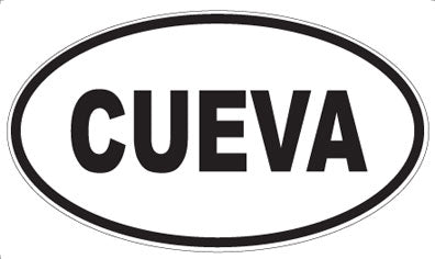 CUEVA - Oval Sticker