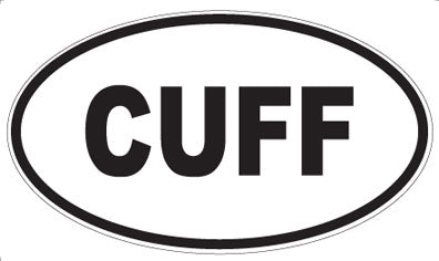 CUFF - Oval Sticker