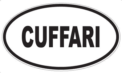 CUFFARI - Oval Sticker