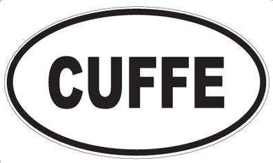CUFFE - Oval Sticker