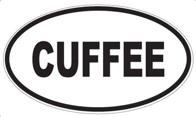CUFFEE - Oval Sticker
