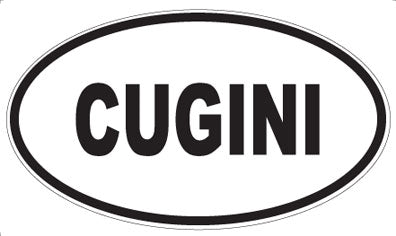 CUGINI - Oval Sticker