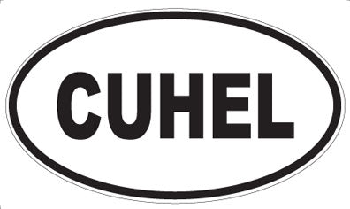 CUHEL - Oval Sticker