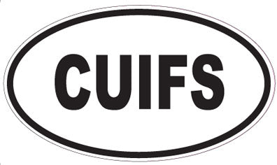 CUIFS - Oval Magnet