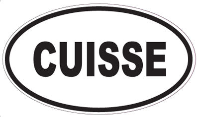 CUISSE - Oval Sticker