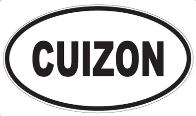 CUIZON - Oval Sticker