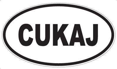 CUKAJ - Oval Sticker