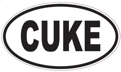 CUKE - Oval Sticker
