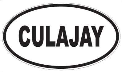 CULAJAY - Oval Sticker