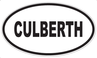 CULBERTH - Oval Sticker