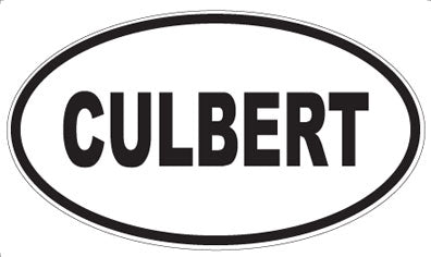 CULBERT - Oval Magnet