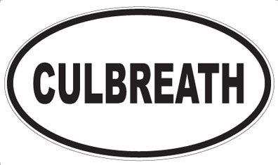 CULBREATH - Oval Sticker