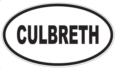 CULBRETH - Oval Sticker