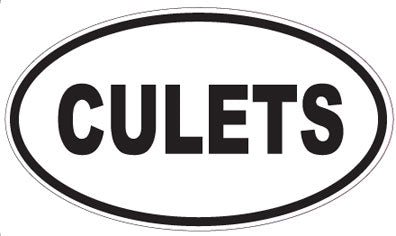CULETS - Oval Sticker